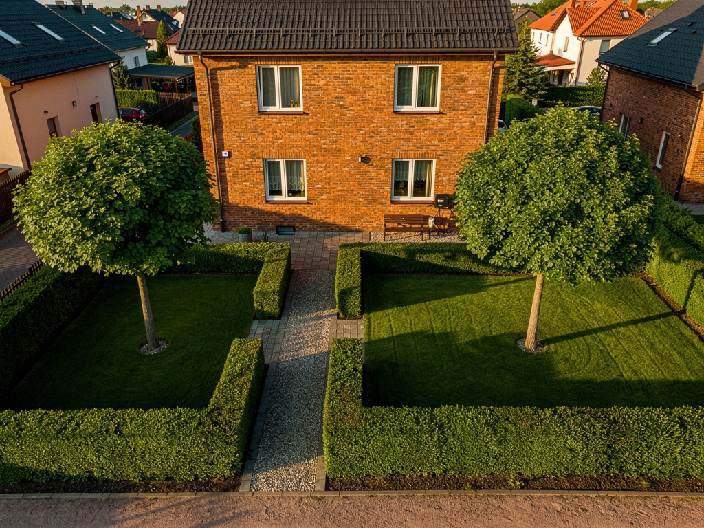 Pielęgnacja ogrodu przy domu jednorodzinnym we Wrocławiu